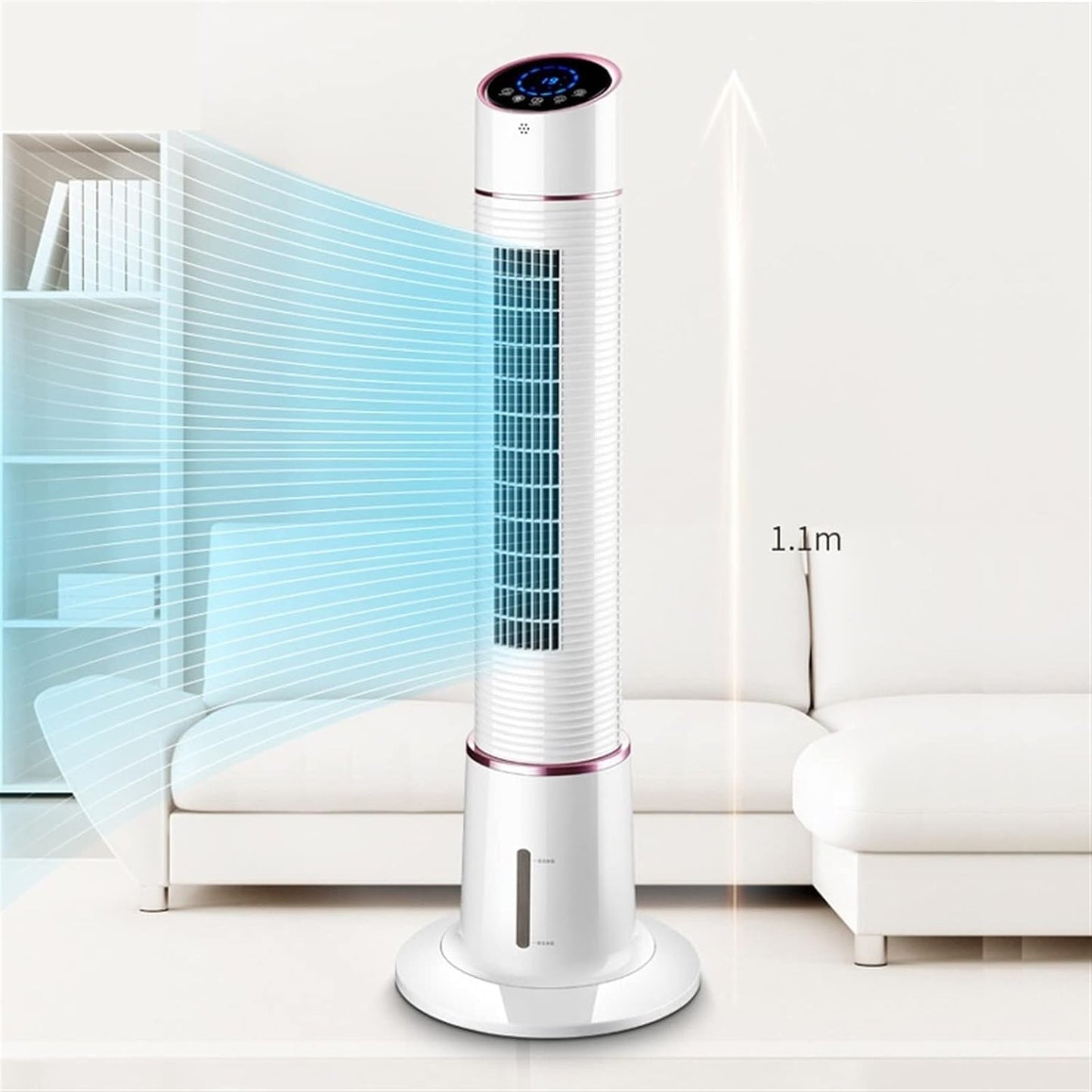  DieffematicKTY Climatiseur Mobile Fan Tower Household Silent Vertical Humidifying Refrigerator Single Cooling Air Conditioner