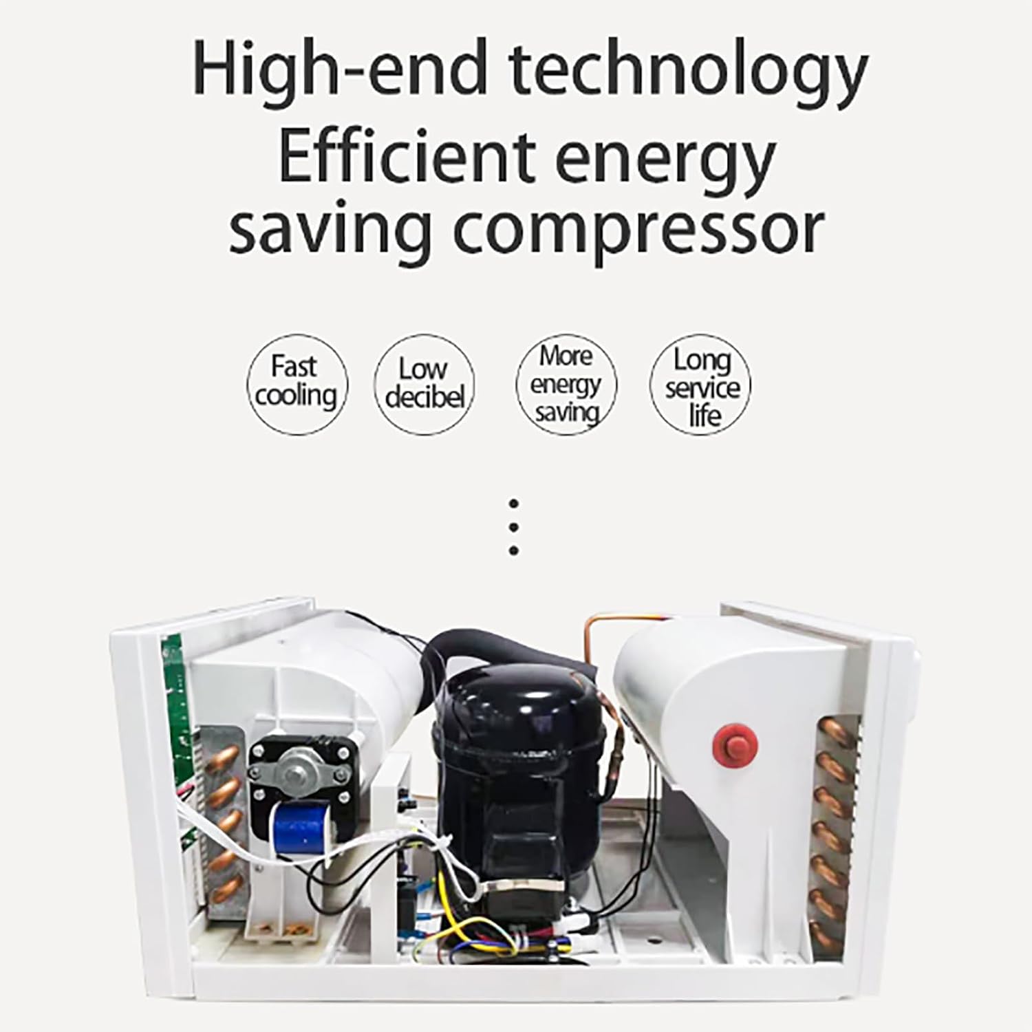  ERICAT Mini Climatiseur De Tente Avec Commande Vocale, Refroidisseur D'air De Camping-Car Avec Télécommande, Prise En Charge Du Chargement USB, écran Tactile Simple Et Facile à Utiliser, Pour Tente