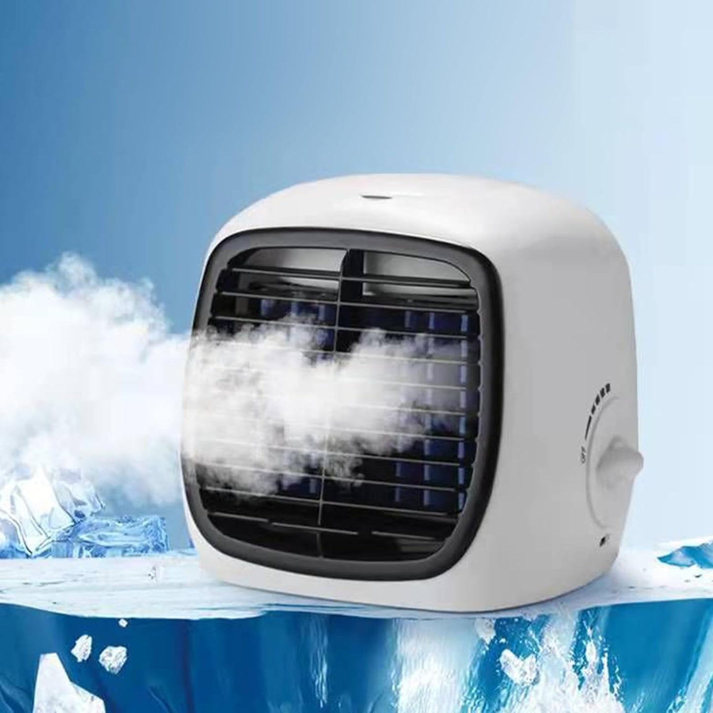  Performance De Petit Climatiseur Portable, Refroidisseur D'air Avec Humidificateur Pour Petites Pièces | Unité Climatique USB Calme Portable Pour La Tente De Fond