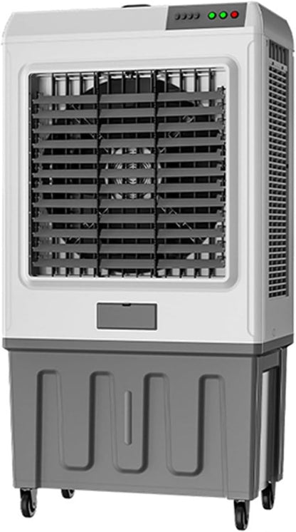 GENERIC Climatiseur Portable De Refroidisseur D'air évaporatif Avec 3 Vitesses 90°Oscillation 2 Ice Packs 100L Refroidisseur De Réservoir D'eau Portable Climatiseur Énergie-Sauvé Échange Ventilateur De Refroi