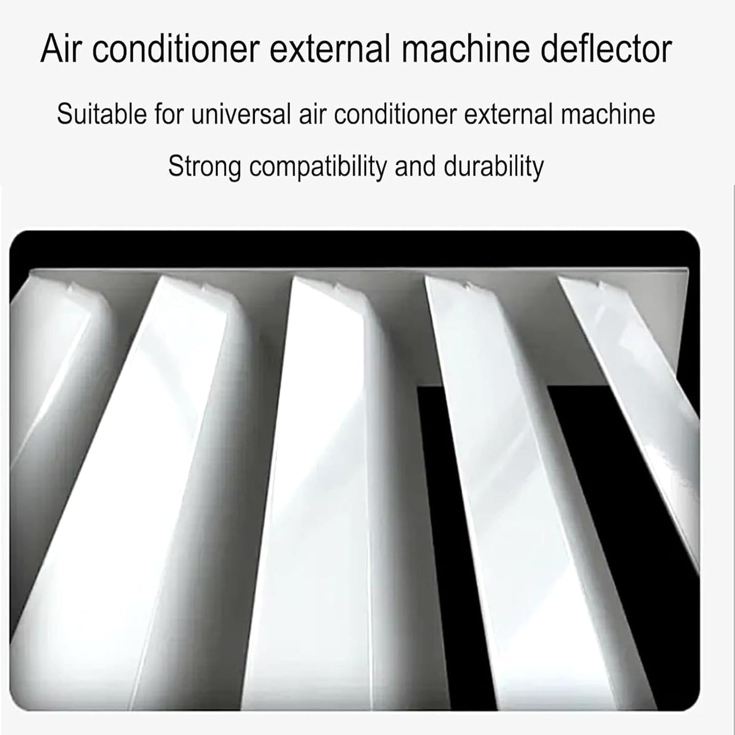 GENERIC Unité Externe De Climatiseur 60 X 60 Cm - Couvercle à Persiennes Pour Compresseur - Écran De Protection Pour Une Circulation D'air Et Une Efficacité Optimales