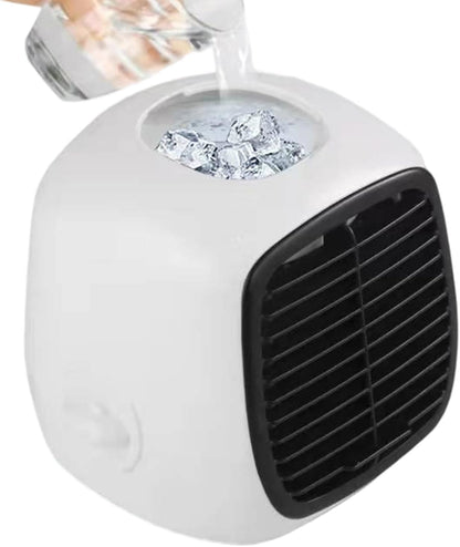  Performance De Petit Climatiseur Portable, Refroidisseur D'air Avec Humidificateur Pour Petites Pièces | Unité Climatique USB Calme Portable Pour La Tente De Fond