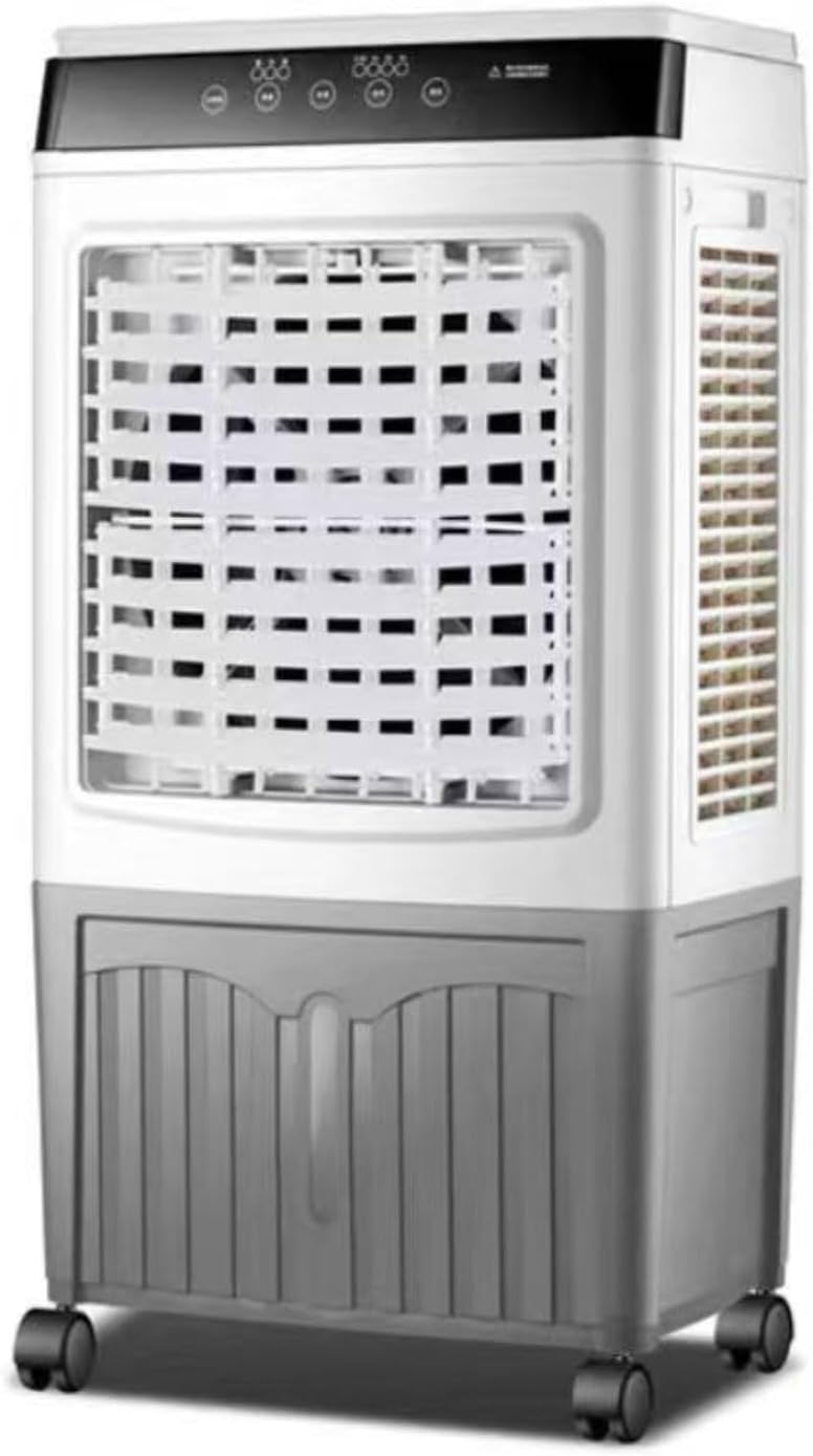 GENERIC Refroidisseur D'air évaporatif Portable 40L Avec Télécommande, 3 Vitesses Et 7.5H Minuterie, 120 Ventilateur De Refroidissement Mobile D'économie D'énergie D'oscillation Pour Le Fonctionnement Silenci