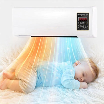  2026, Refroidissement De Chauffage Portable, Machine Murale Silencieuse Avec Télécommande, Conception Compacte Pour Bureau De Chambre à Coucher, énergie Efficace Brown