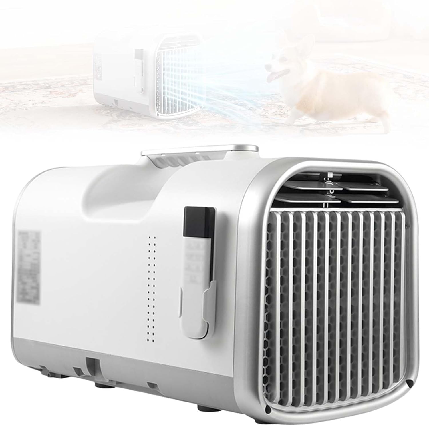  Climatiseur Portable 5100 BTU, Refroidisseur D'évaporation à Refroidissement Rapide Avec Télécommande, Ultra-Calme 42dB Mini AC Pour RV Tent Bedroom Camping Office, Design Sans Drainage