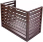  Housse De Protection En Aluminium Pour Climatiseur Extérieur, Imperméable Et Résistante Aux UV, Convient Aux Tailles 5P (120 X 70 X 150 Cm), Marron Et Résistante Aux Intempéries