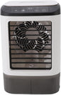  Climatiseur Portable, 12w 900ml 3 Vitesses Rafraîchisseur D'air Personnel à évaporation Avec Deux Ventilateurs De Brumisation Et 7 Couleurs De Lumière Nocturne Ventilateur Mobile