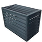  Housse De Protection En Aluminium Pour Climatiseur – Protection De Pompe à Chaleur Extérieure, Bouclier Résistant Aux Intempéries Pour Unités AC, Gris, Idéale Pour Une Utilisation En Intérieur Et En