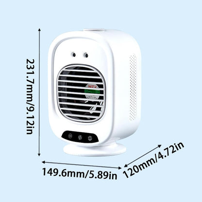  Mini Climatiseur Portatif | Rotation À 150 Degrés Faible Niveau Sonore 3 Vitesses De Ventilation | Climatiseur Portatif Compact | Pour Cuisine, Chambre, Voiture, Dortoir, Bureau, Voyages Et Camping