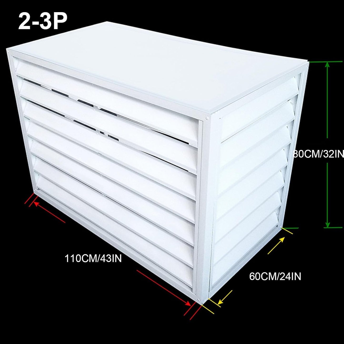 GENERIC Déflecteur De Climatiseur Anti-poussière Et Imperméable Pour Fenêtres à L'intérieur Et à L'extérieur - Toit Plat Blanc - Protège Votre Climatisation Des éléments Extérieurs.
