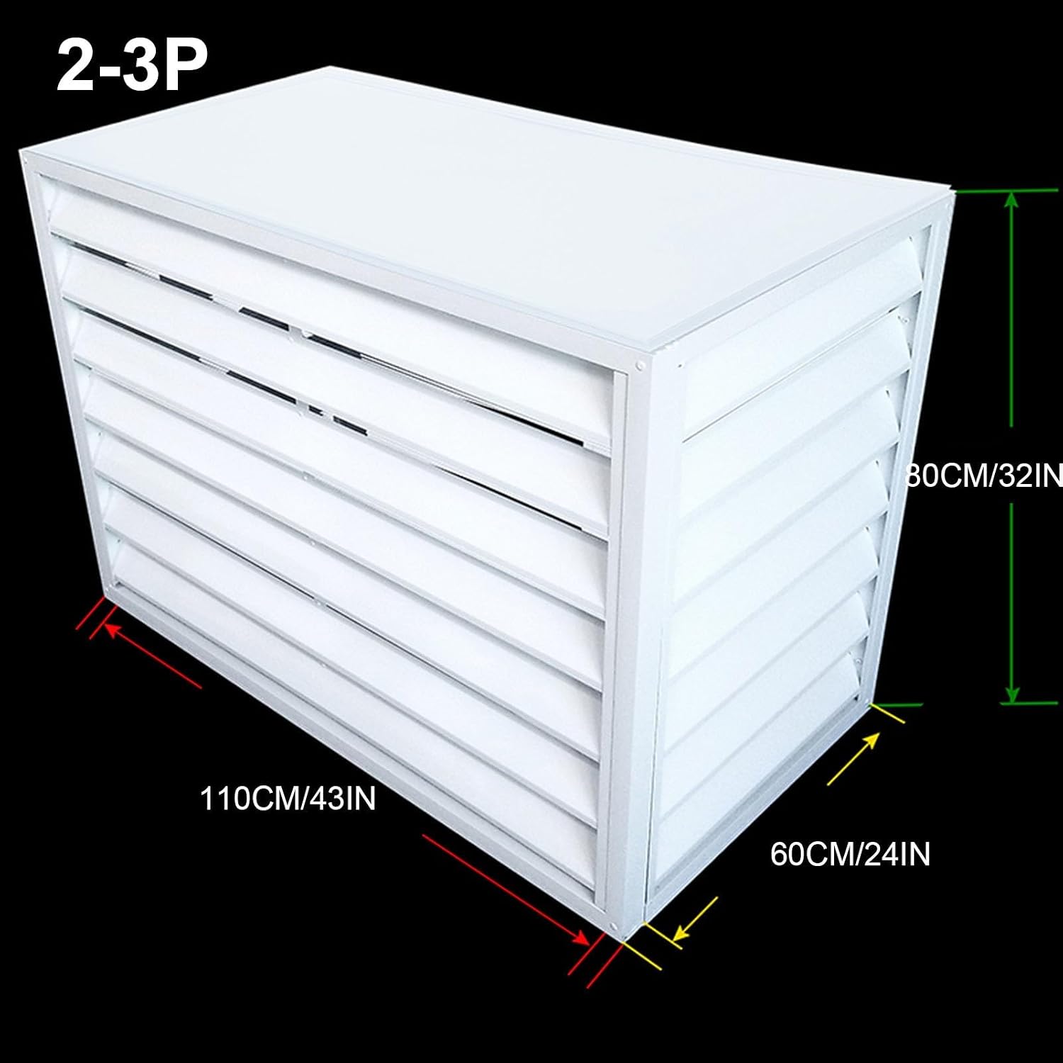 GENERIC Déflecteur De Climatiseur Anti-poussière Et Imperméable Pour Fenêtres à L'intérieur Et à L'extérieur - Toit Plat Blanc - Protège Votre Climatisation Des éléments Extérieurs.