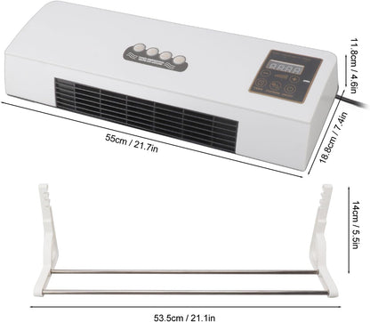  Climatiseur Combo Froid Chaud, 2000W Mural Mobile Avec Télécommande Et Cintre, Climatiseur Réversible Pour Chambre Salon Bureau