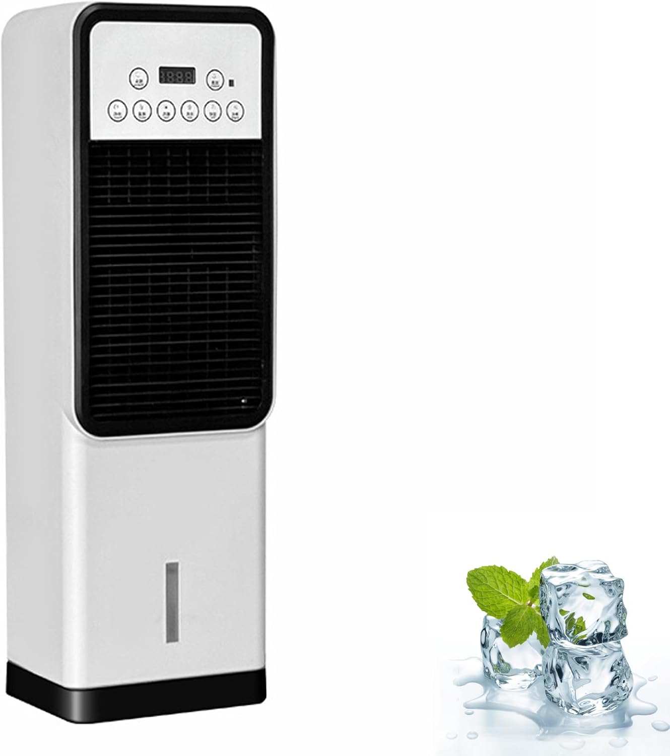 GENERIC Climatiseur Portable 12000 Btu Avec Télécommande, Unité De Climatisation à Double Refroidissement Et Chauffage, Fonction De Refroidisseur évaporatif, Pour Chambre, Bureau, Camping-car Et U Cold + Hot