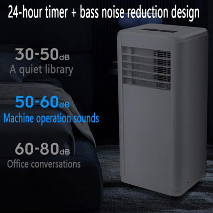 GENERIC Climatiseur Portable, Climatisation Intelligente Silencieuse Avec Mode Veille/déshumidification Froide, Télécommande, Minuterie, Oscillation à 120°, Chambre à Coucher, Bureau