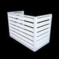GENERIC Écran De Clôture Pour Climatiseur Extérieur - Volets En Alliage D'aluminium Et Support De Fleurs - Couvercle En Métal Anti-corrosion Pour Unités Extérieures - Support élégant Pour Plantes (blanc