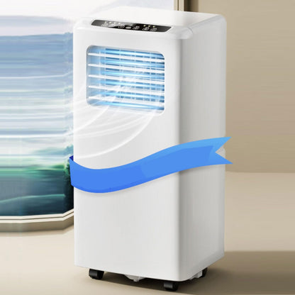  Climatiseur Portable, 48dB Smart AC Unité Avec Télécommande, Ventilateur De Déshumidificateur De Refroidisseur 3 En 1, Mode Veille 24H Minuterie, Pas De Fenêtre Requise Pour Le Bureau D'étage