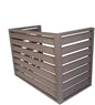 GENERIC Housse Marron Pour Climatiseur – Clôture En Alliage D'aluminium Pour Unités De Fenêtre, Protection Contre La Pluie, Utilisation Intérieure Et Extérieure, Cachette élégante Pour Unités De Climatisation