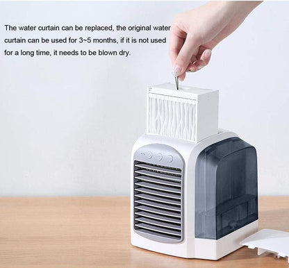  Climatiseur Portable Breeze Maxx à Refroidissement à L'eau, Climatiseur Par évaporation, Unités De Climatisation Personnelles Pour Petite Chambre, Bureau, Extérieur (gris)