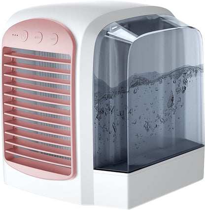  DieffematicKTY Climatiseur Mobile Portable Air Cooler Mini Desktop Air Conditioner Mini Water Cooled Fan Humidifier Purifier Multifunctional