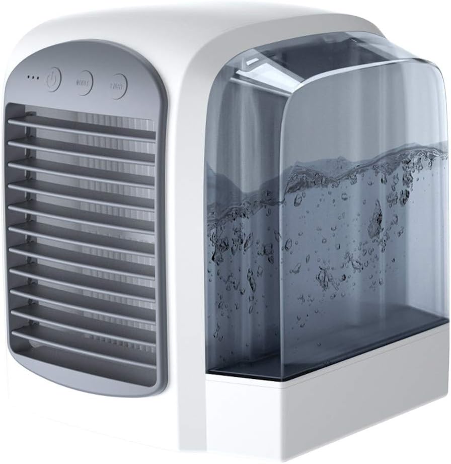  Climatiseur Portable Breeze Maxx à Refroidissement à L'eau, Climatiseur Par évaporation, Unités De Climatisation Personnelles Pour Petite Chambre, Bureau, Extérieur (gris)