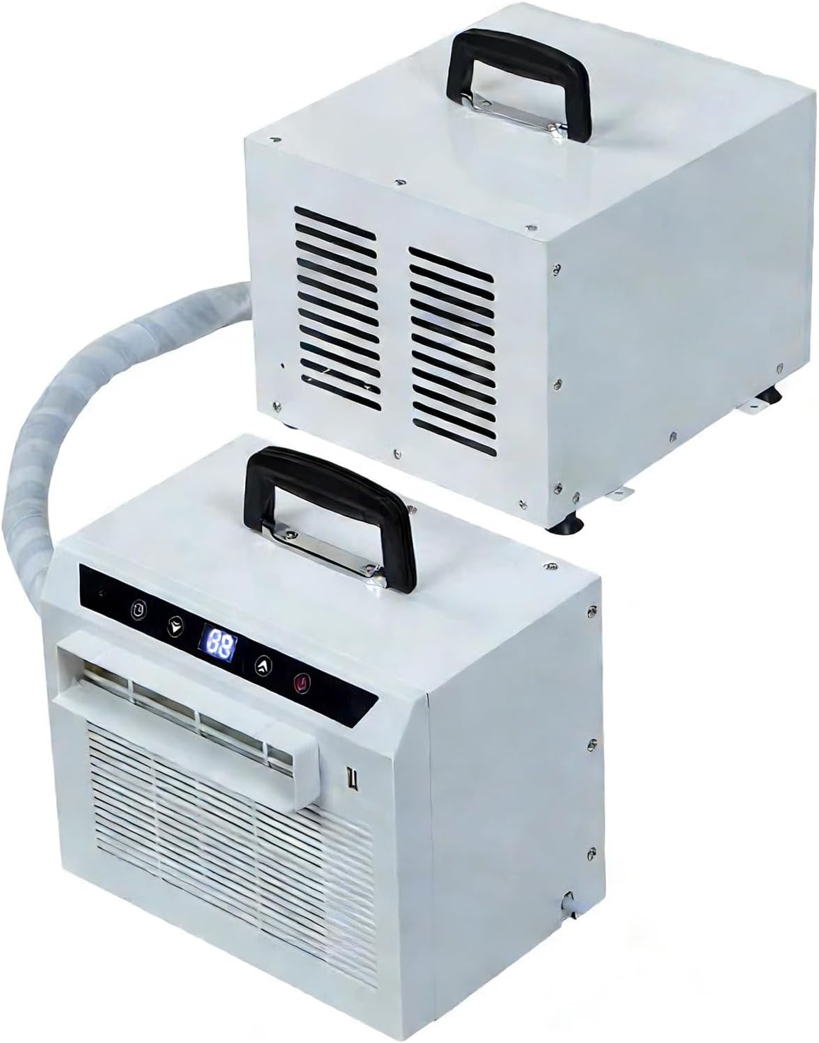  Climatiseur Split Portable, Refroidissement Rapide, Écoénergétique, Sans Installation Fixe, Pour Chambre, Salon, Bureau(Size:with 1-Meter Connecting Pipe)