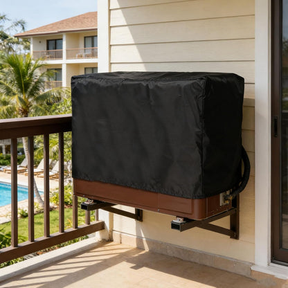  BESPORTBLE Housse De Protection Pour Climatiseur De Fenêtre, En Tissu Oxford Robuste Et Imperméable, Protection Extérieure Contre La Poussière Pour Unité De Climatisation Extérieure, 70 X 58 X