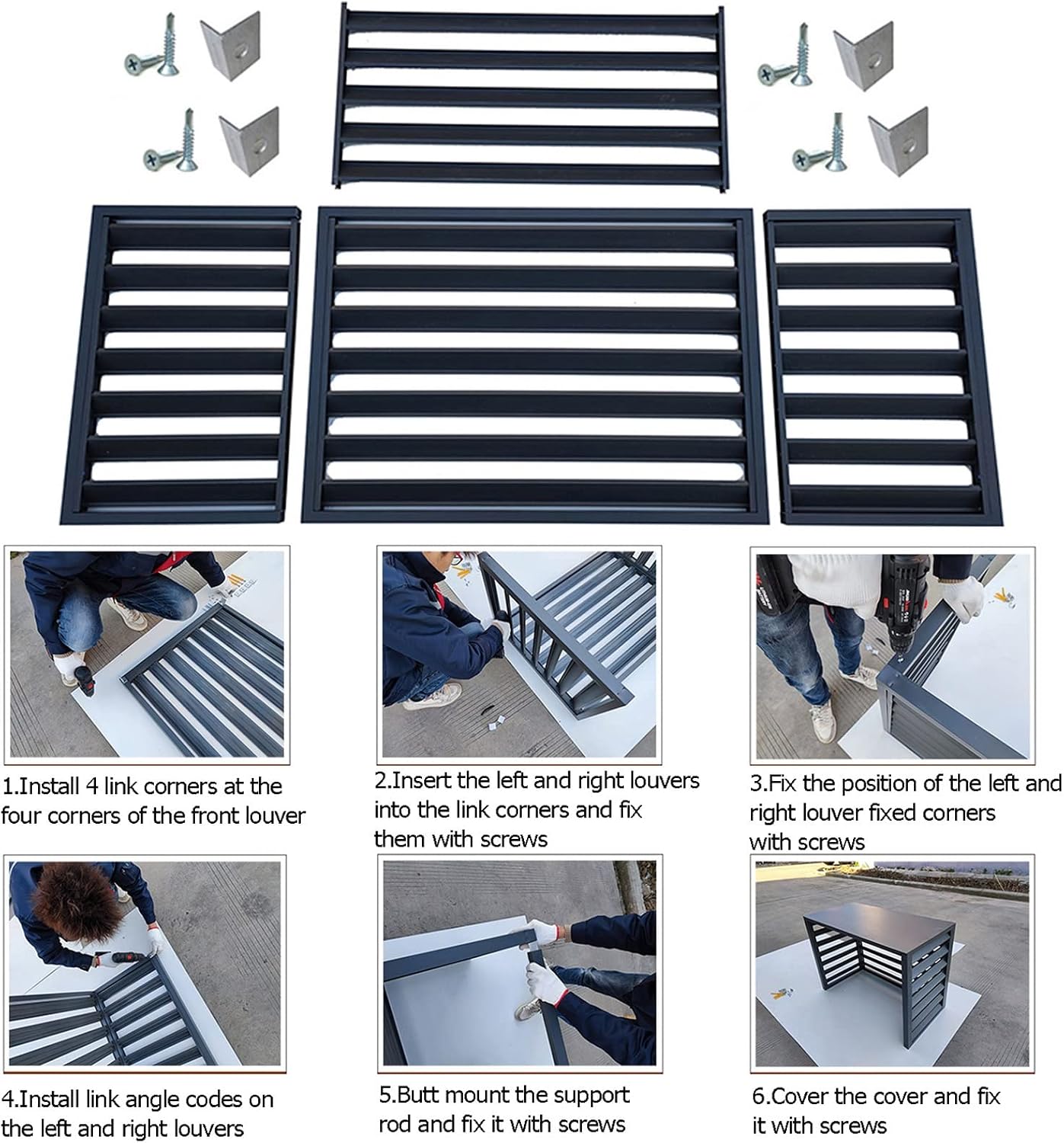 GENERIC Housse En Aluminium Pour Climatiseur – Protection Contre Les Intempéries Pour Unité Extérieure Centrale Et Résistante Aux Intempéries, Idéale Pour Une Utilisation En Intérieur/extérieur