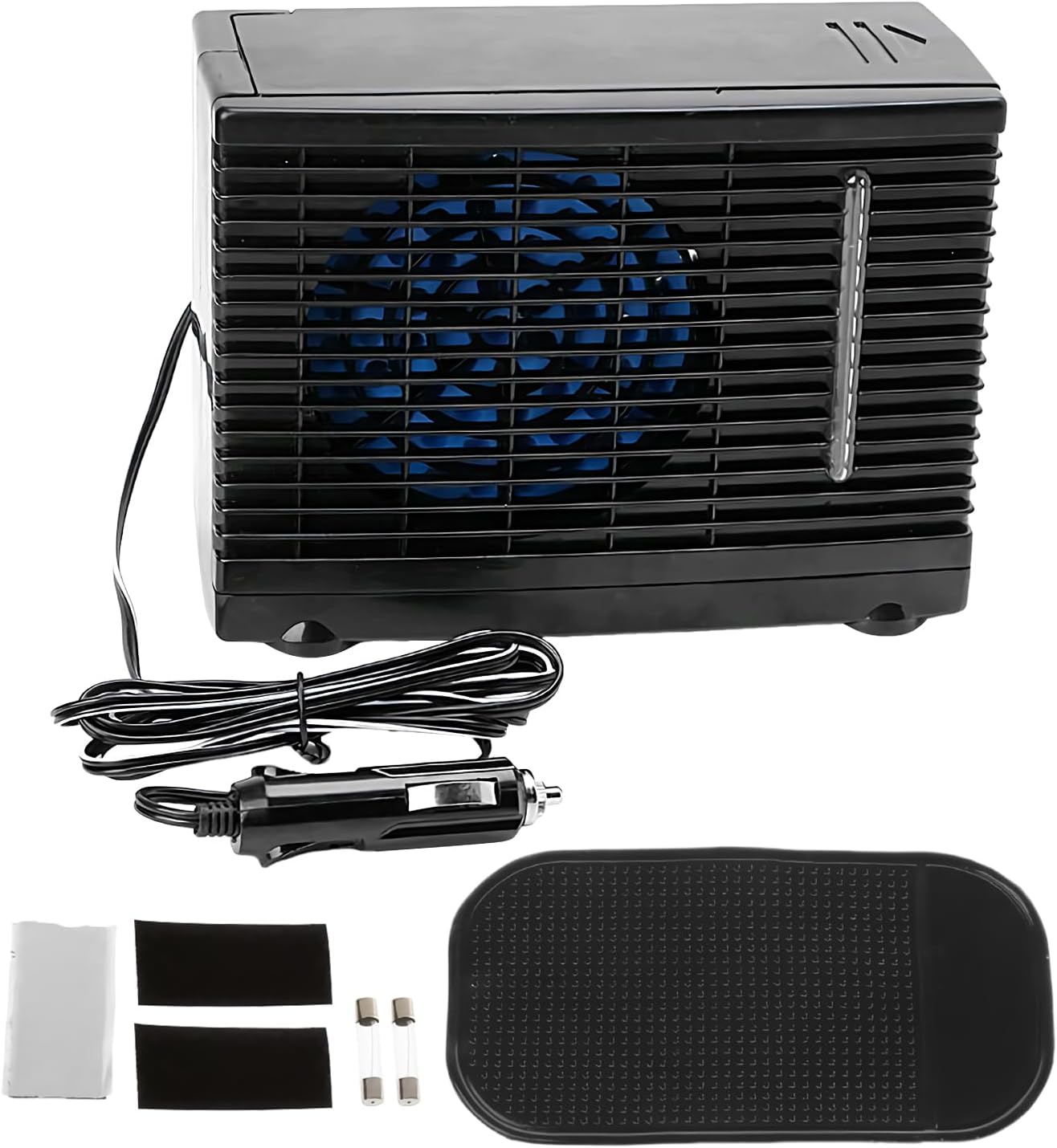  Ventilateur De Climatisation Portable Pour Voiture - Appareil Ventilation Climatisation Véhicule Transportable | Rafraîchisseur D'Air Évaporatif 12V Pour Camion Camping-Car Voyage Sous-Sol Chambre Gar