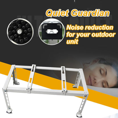  NALsa – Support De Mini Climatiseur Robuste En Acier Galvanisé Avec Base Universelle Pour Climatisation Sans Conduits Et Pompe à Chaleur, Résistant à La Rouille, Absorption Des Chocs
