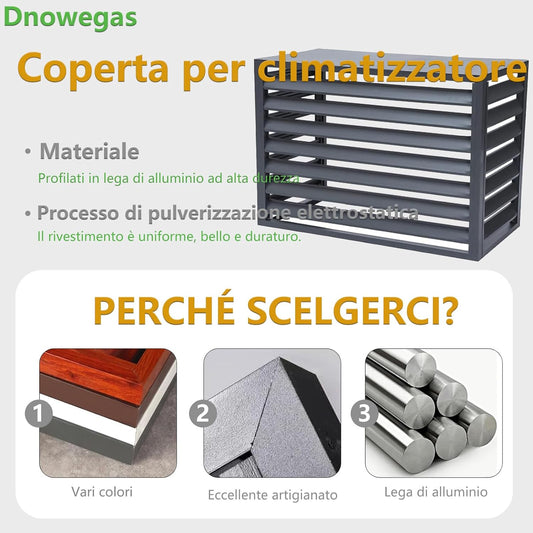 GENERIC Housse De Pompe à Chaleur Extérieure – Protection Résistante Aux Intempéries Pour Climatiseur (L120W70H150) – Bouclier Toutes Saisons Pour Pompes à Chaleur Et Unités De Climatisation – 5P