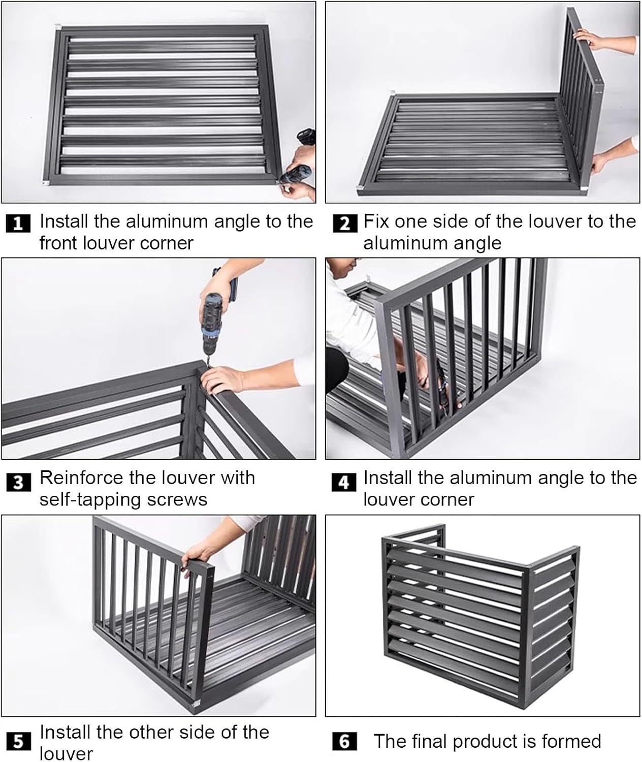  Housse De Protection Pour Climatiseur D'extérieur En Aluminium - Résistante Aux Intempéries - Pour Pompe à Chaleur - Réduction Du Bruit - Marron - 110 X 60 X 80 Cm