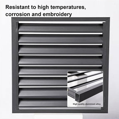 GENERIC Housse En Aluminium Pour Climatiseur – Clôture De Sortie D'air Décorative Pour Dissimuler La Climatisation Et La Pompe à Chaleur, Protection Résistante Aux Intempéries Pour Systèmes CVC Domestiques