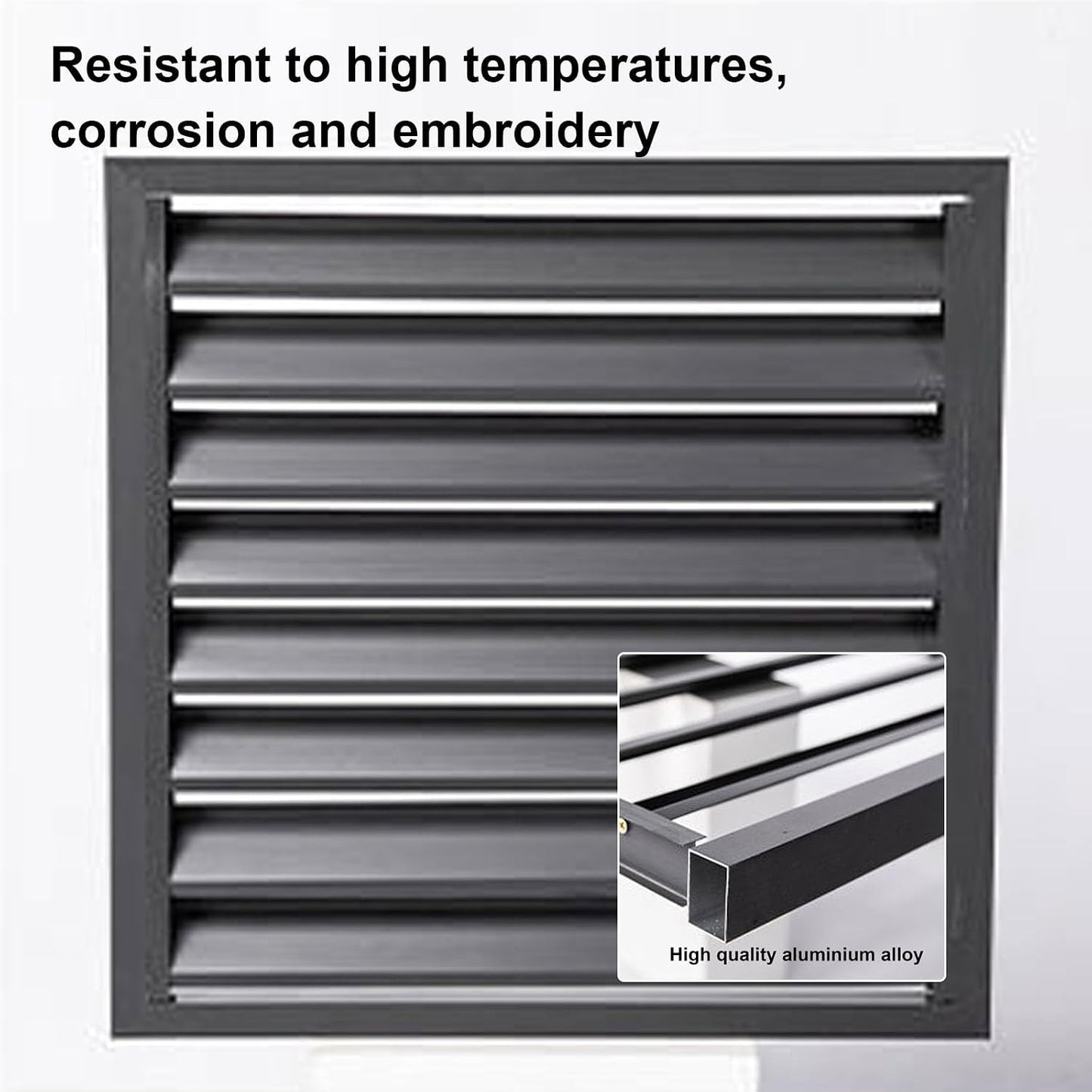 GENERIC Housse Décorative En Aluminium Pour Climatiseur - Clôture De Sortie D'air Extérieure - Protection De Pompe à Chaleur - Résistante Aux Intempéries - Décoration D'intérieur - Cachette élégante Pour