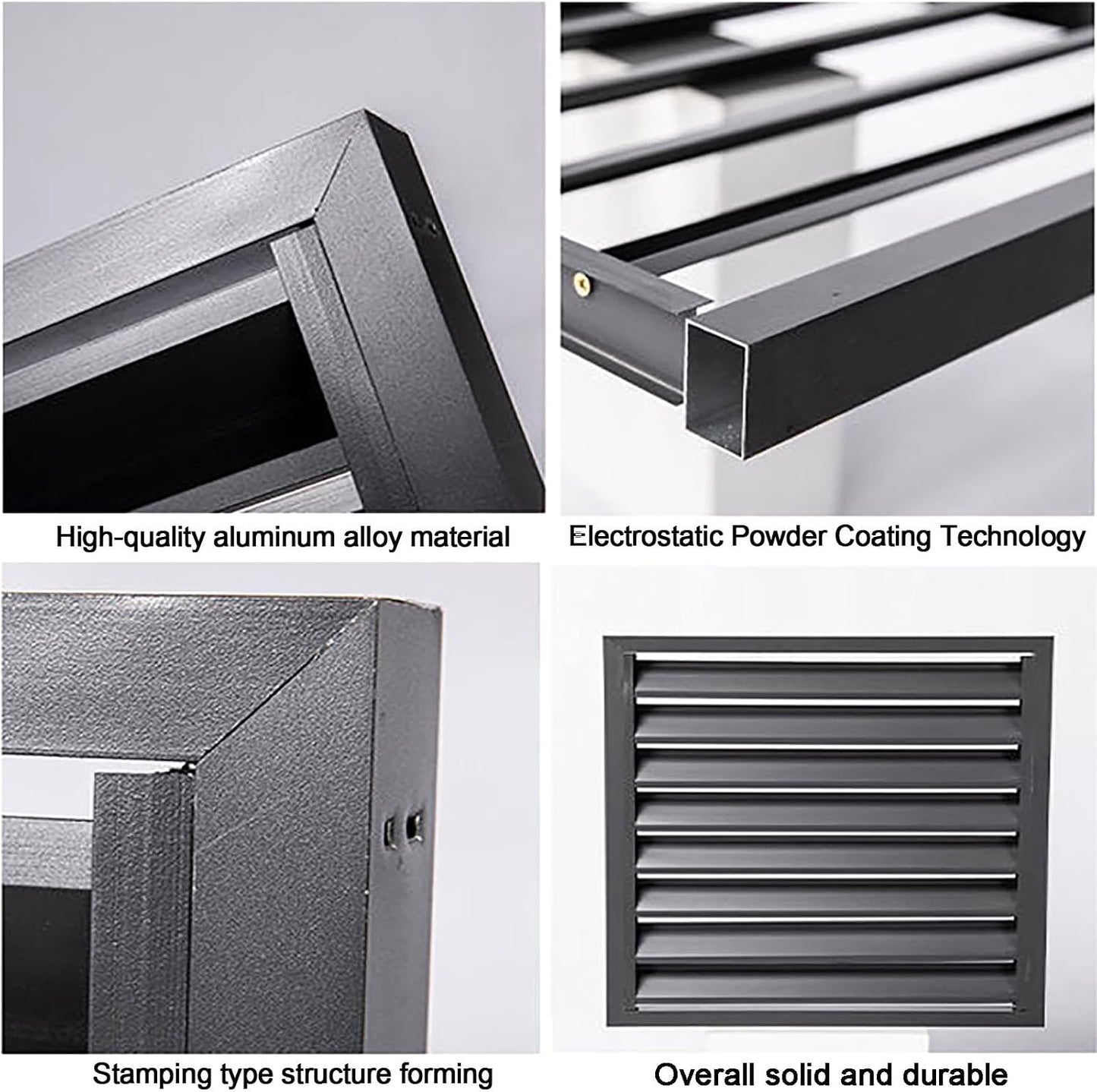  Housse En Aluminium Pour Climatiseur Et Pompe à Chaleur, Protection De L'unité De Climatisation Extérieure – Résistant Aux Intempéries, Gris Et Blanc, Taille 100X Pour Une Durabilité Et Une