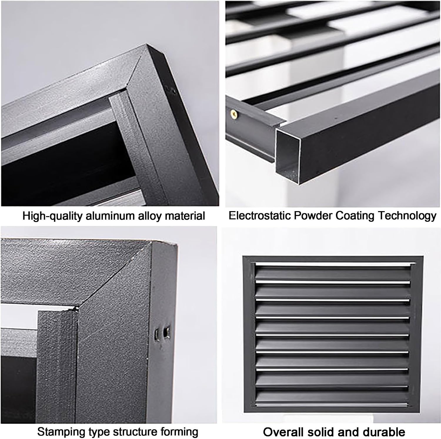 Housse En Aluminium Pour Climatiseur Et Pompe à Chaleur, Protection De L'unité De Climatisation Extérieure – Résistant Aux Intempéries, Gris Et Blanc, Taille 100X Pour Une Durabilité Et Une