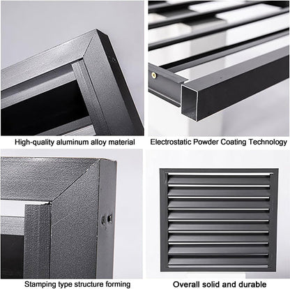  Housse En Aluminium Pour Climatiseur Et Pompe à Chaleur, Protection De L'unité De Climatisation Extérieure – Résistant Aux Intempéries, Gris Et Blanc, Taille 100X Pour Une Durabilité Et Une