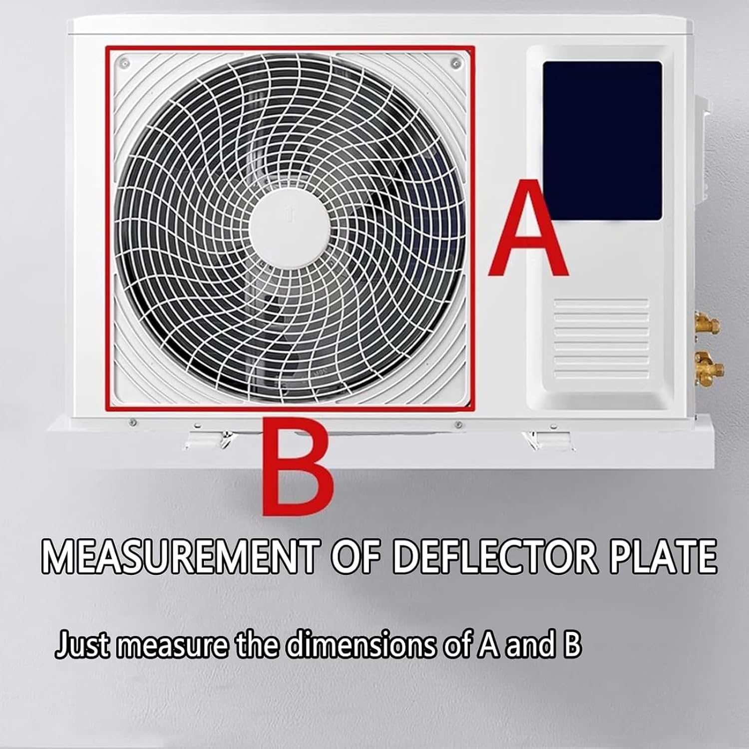 GENERIC Housse De Protection Pour Climatiseur Extérieur - Pour Pompe à Chaleur - Écran De Persienne D'aération (65 X 65 Cm) - Protection Résistante Aux Intempéries Pour L'efficacité énergétique Et La