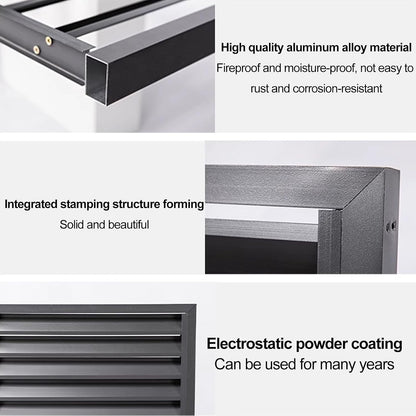 GENERIC Housse Réglable Pour Climatiseur Extérieur – Stores Divisés En Aluminium Résistant Aux Intempéries Et Bouclier De Pompe à Chaleur, Couleur élégante Pour Dissimuler L'unité AC, Clôture Durable Et