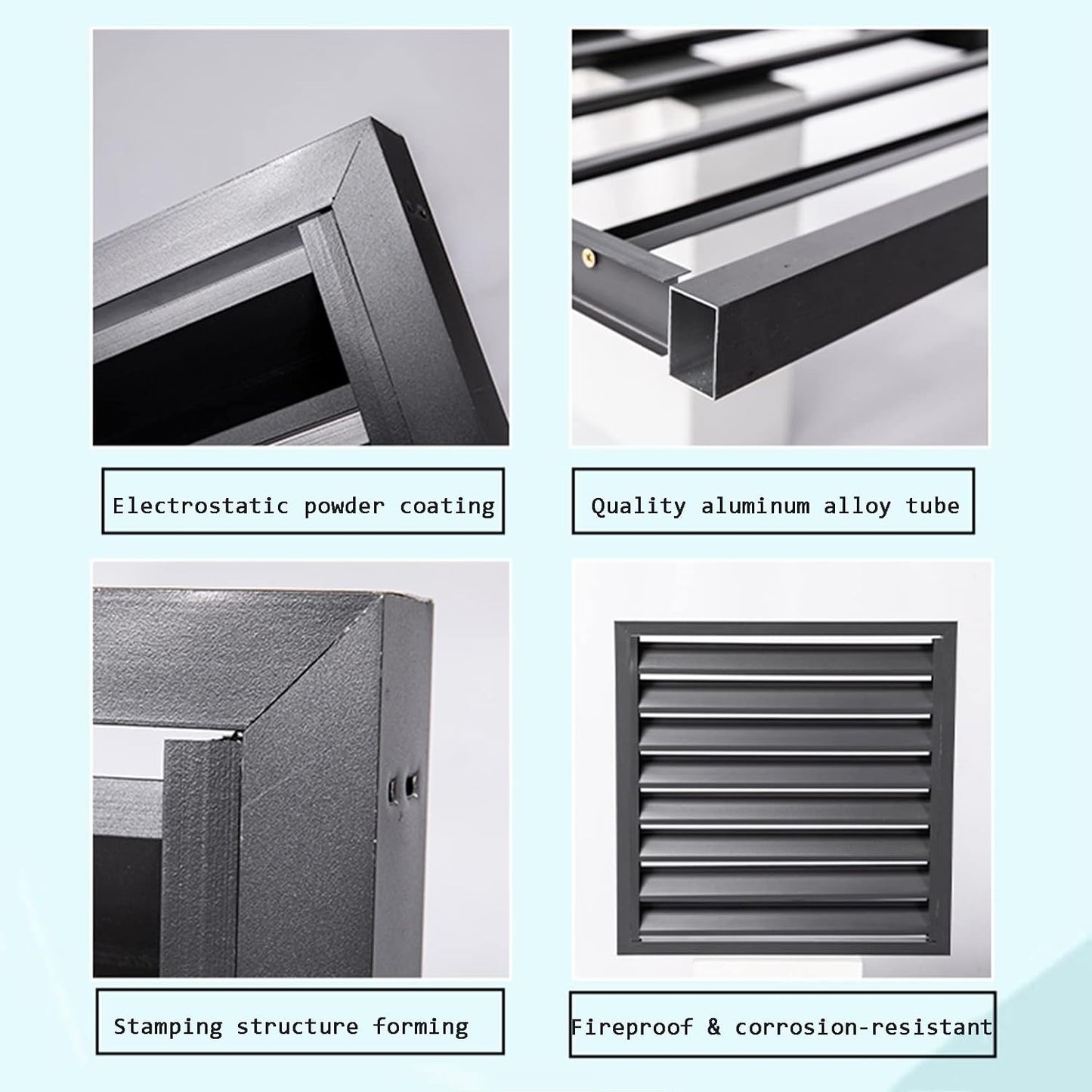 GENERIC Écran De Clôture Pour Climatiseur Extérieur Et Support De Plantes En Alliage D'aluminium Anti-corrosion Pour Unité Extérieure Marron 1,5P – Support De Fleurs Polyvalent Et Couvercle