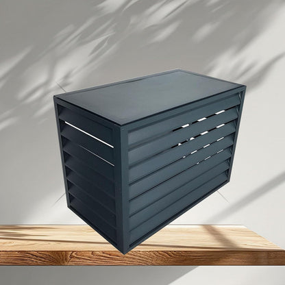 GENERIC Mini Housse De Climatiseur En Aluminium Résistant Aux Intempéries – Élégant Bouclier Ionique Et Cache De Clôture Pour Une Utilisation En Intérieur/extérieur