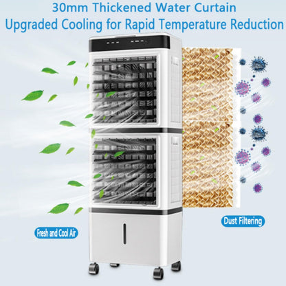  Climatiseur Mobile Portable Rafraîchisseur D’Air Mobile 14L Avec Eau Refroidisseur Par évaporation Oscillation 90° Télécommande Minuterie 12H Ventilateur Refroidisseur D'air Pour Appartement