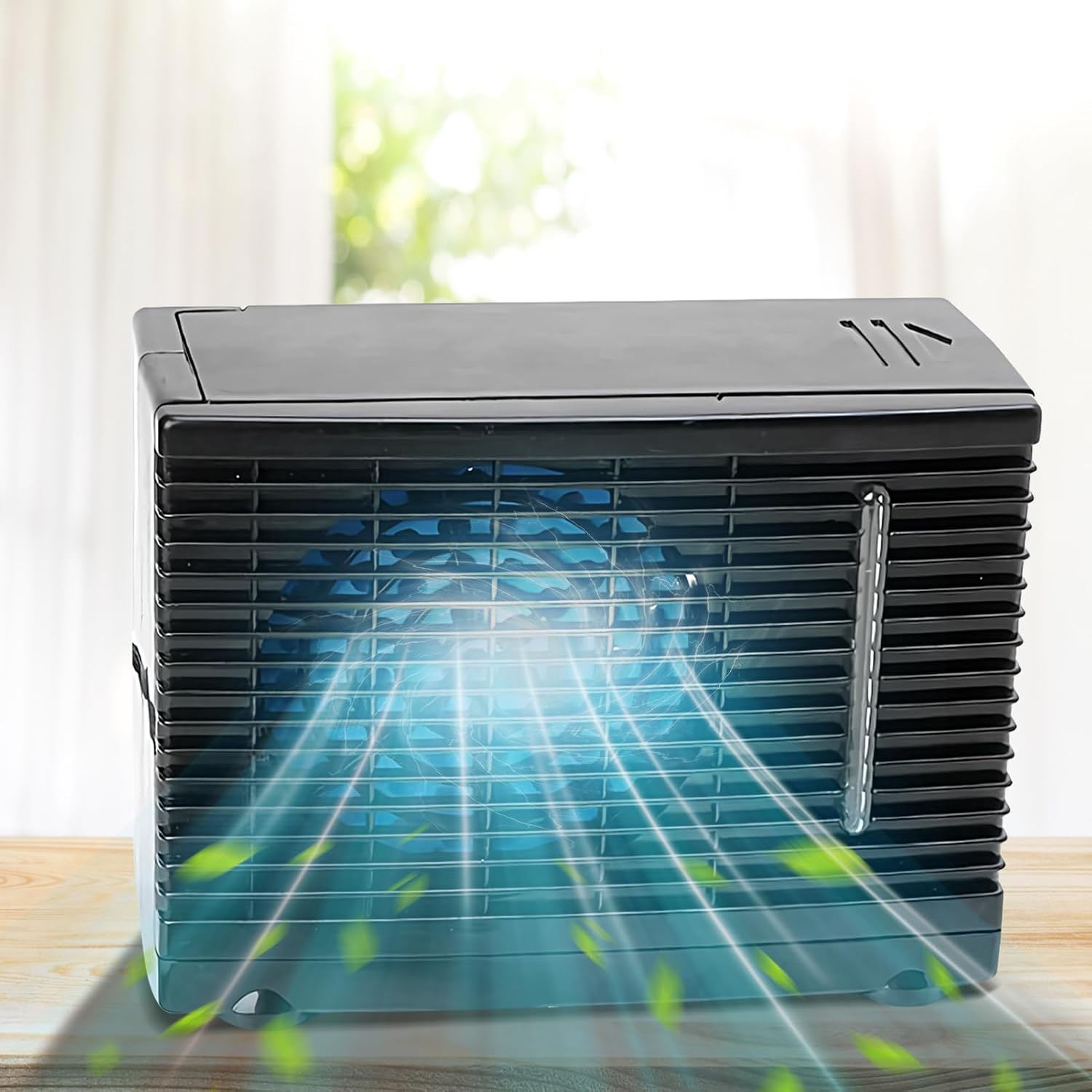  Ventilateur De Climatisation Portable Pour Voiture - Appareil Ventilation Climatisation Véhicule Transportable | Rafraîchisseur D'Air Évaporatif 12V Pour Camion Camping-Car Voyage Sous-Sol Chambre Gar