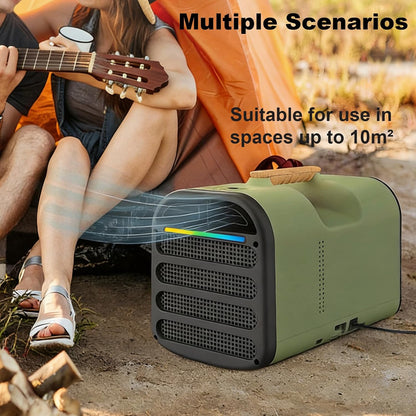  Unité Compacte De Climatisation Portable, 4500 BTU Refroidissement Silencieux Pour Les Petites Pièces, Contrôle Tactile, Pas D'installation, Idéal Pour Les Dortoirs Appartements Et Camping