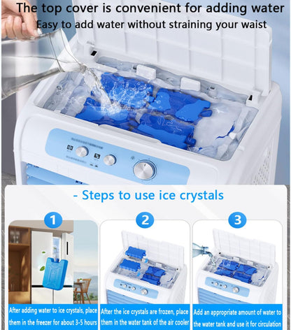  Climatiseur Portable Avec Moteur En Cuivre Amélioré, Grand Réservoir D'eau Pour Refroidissement Intérieur Et Extérieur, Refroidisseur D'air Par évaporation 3 En 1