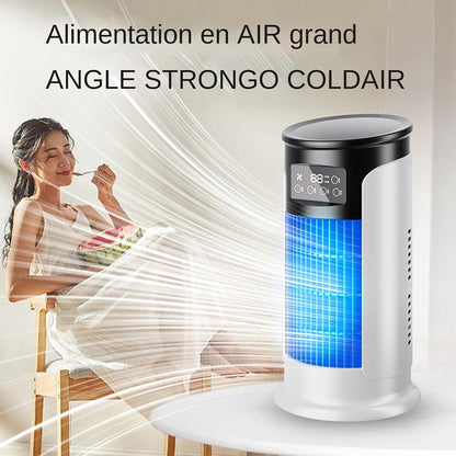  Ventilateur AC - Ventilateur Évaporatif USB De Bureau Rafraîchisseur D'Air,Minuterie Silencieuse Refroidisseur D'Air Réservoir 300 Ml Compact Pour Chambre Voiture Et Extérieur
