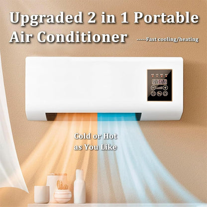  Mini Ventilateur Mural Portable Split System 1800W Silencieux Chauffage Chauffage Ventilateur Mode Télécommande Unité Compacte D'efficacité énergétique Pour La Chambre à Coucher Home Bureau Appartemen