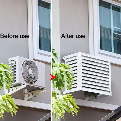 GENERIC Housse De Protection Pour Climatiseur Extérieur, Housse De Protection Pour Pompe à Chaleur, Cadre En Aluminium, étanche, Blanc, Résistant Aux Intempéries, Ajustement Universel Pour Toutes Les Unités