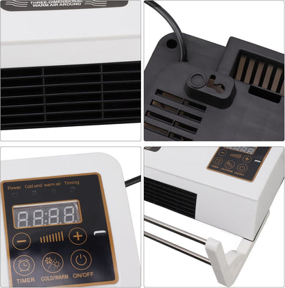  Climatiseur Combo Froid Chaud, 2000W Mural Mobile Avec Télécommande Et Cintre, Climatiseur Réversible Pour Chambre Salon Bureau