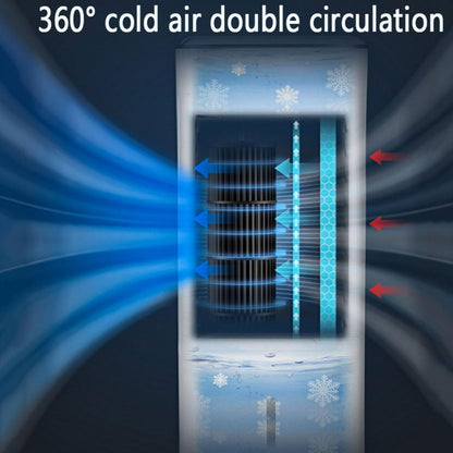 GENERIC Refroidisseur D'air évaporatif Portable Avec Réservoir 7L, Télécommande, Minuterie 12H, 3 Vitesses, 120 Swing, Cellules De Glace Pour Le Bureau De Chambre à Coucher Maison économie D'énergie Easy Mobi