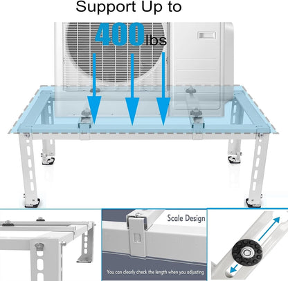  Support CA Robuste Pour Mini Climatiseur Sans Conduit, Capacité De Charge De 204 Kg, Facile à Installer, Idéal Pour Les Solutions De Refroidissement Et Fiable